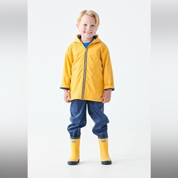 Other - HATLEY yellow raincoat Kids Jacket-4. light pink stain on the back of a sleeve